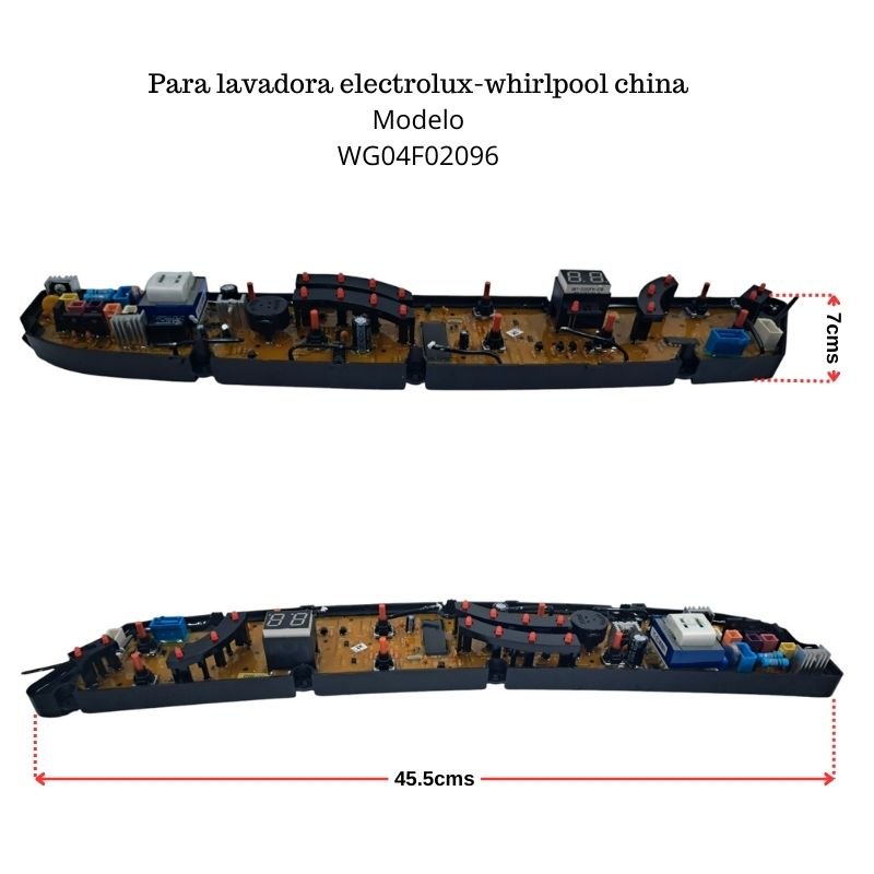 2 Tarjeta control panel lavadora Whirlpool china y Electrolux WG04F02096