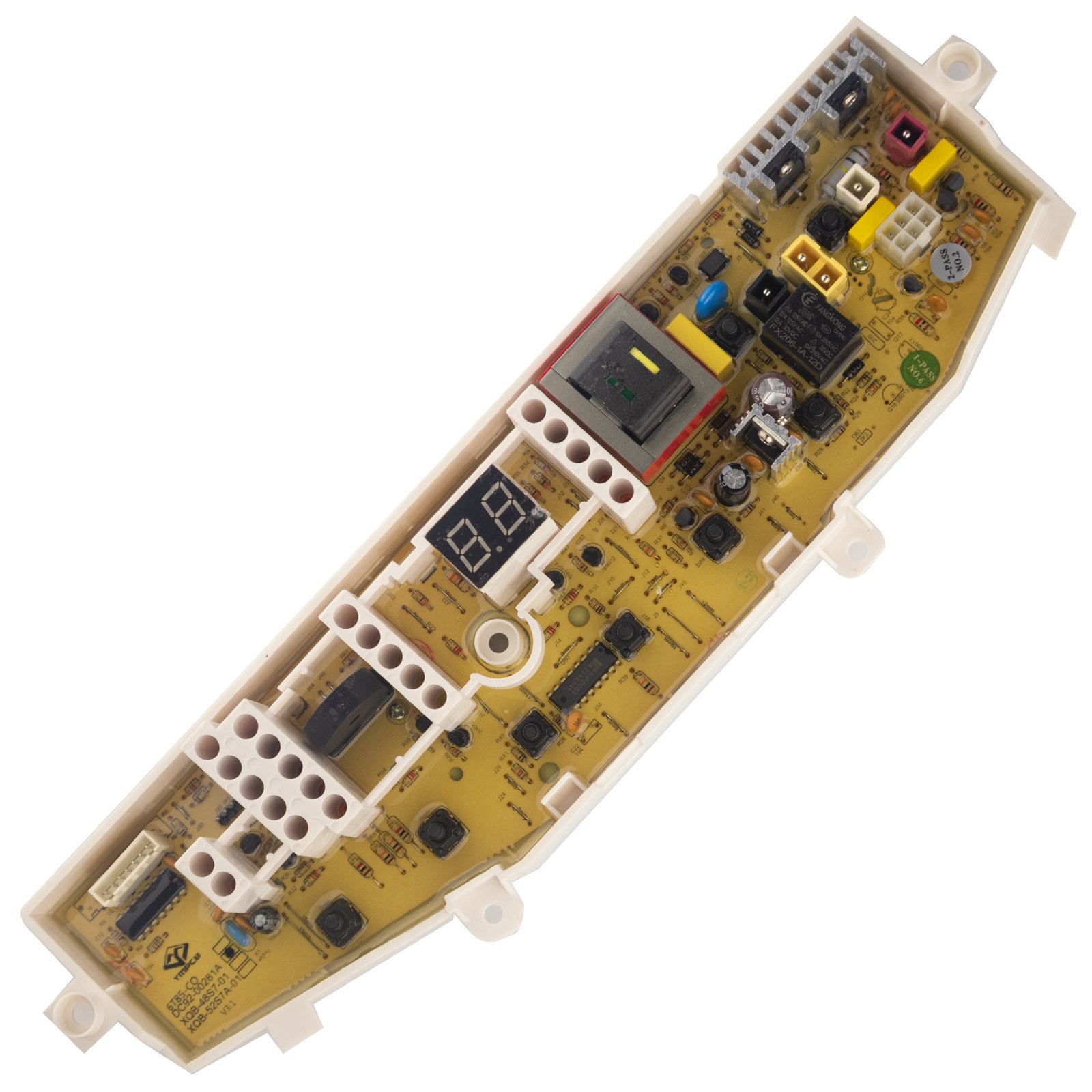 Tarjeta control panel reloj al centro lavadora Samsung