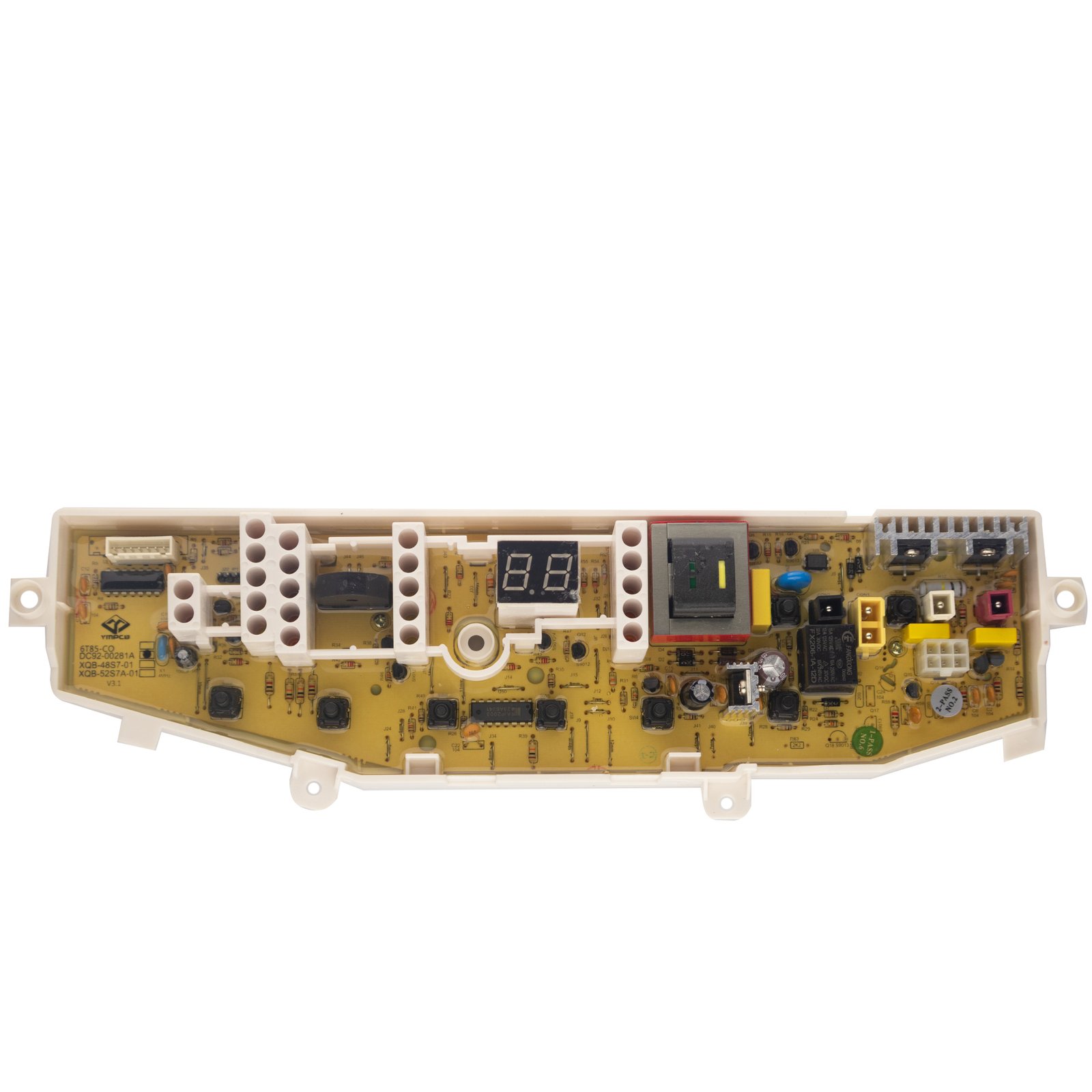 portada Tarjeta control panel reloj al centro lavadora Samsung