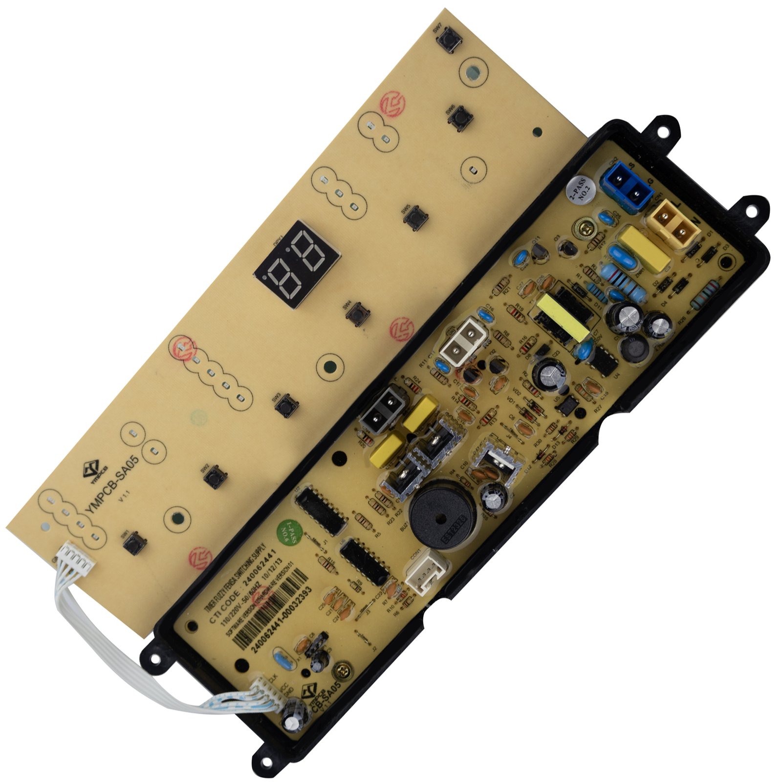 Tarjeta panel control 7 pulsadores lavadora Haceb D0960PL