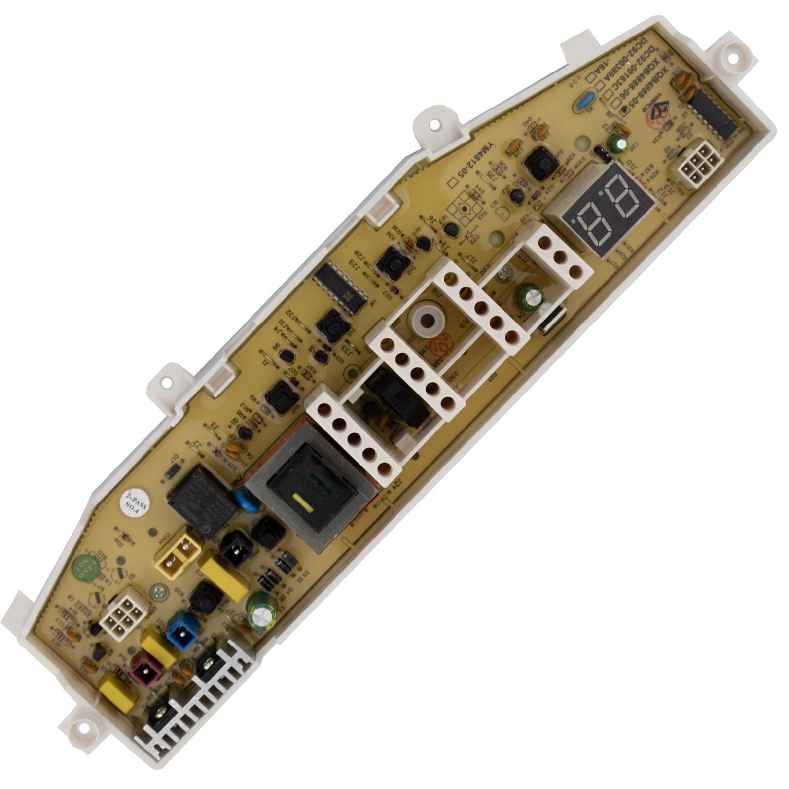 Tarjeta control panel reloj al lado lavadora Samsung