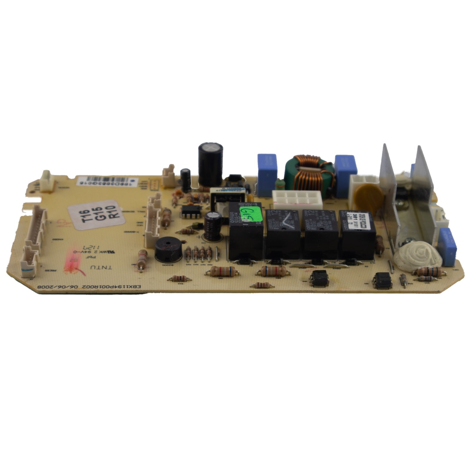 tercera Tarjeta panel control 4 relevos lavadora Mabe de perilla