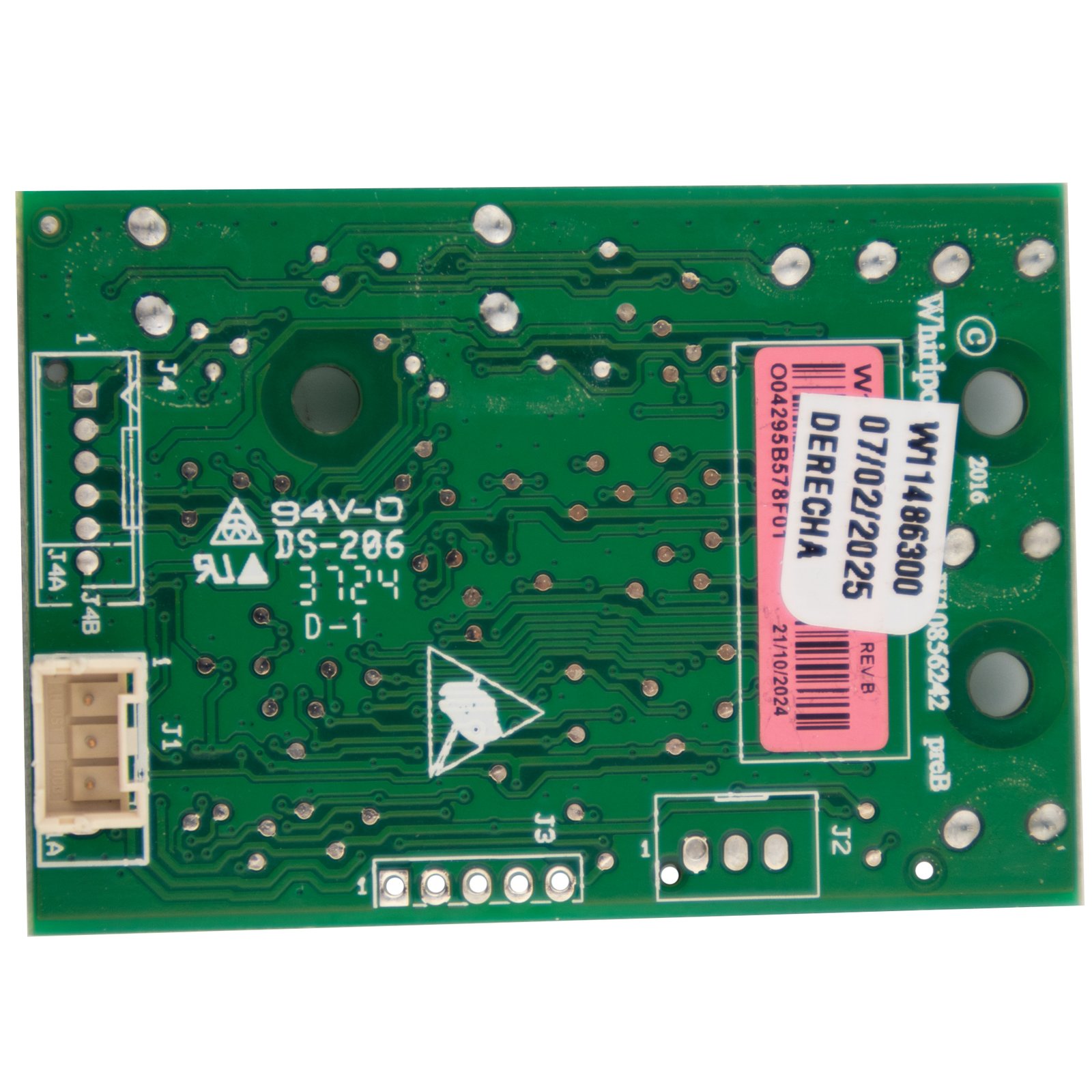 Tarjeta de control lavadora Haceb Atlas de 18Kg, lateral derecho original