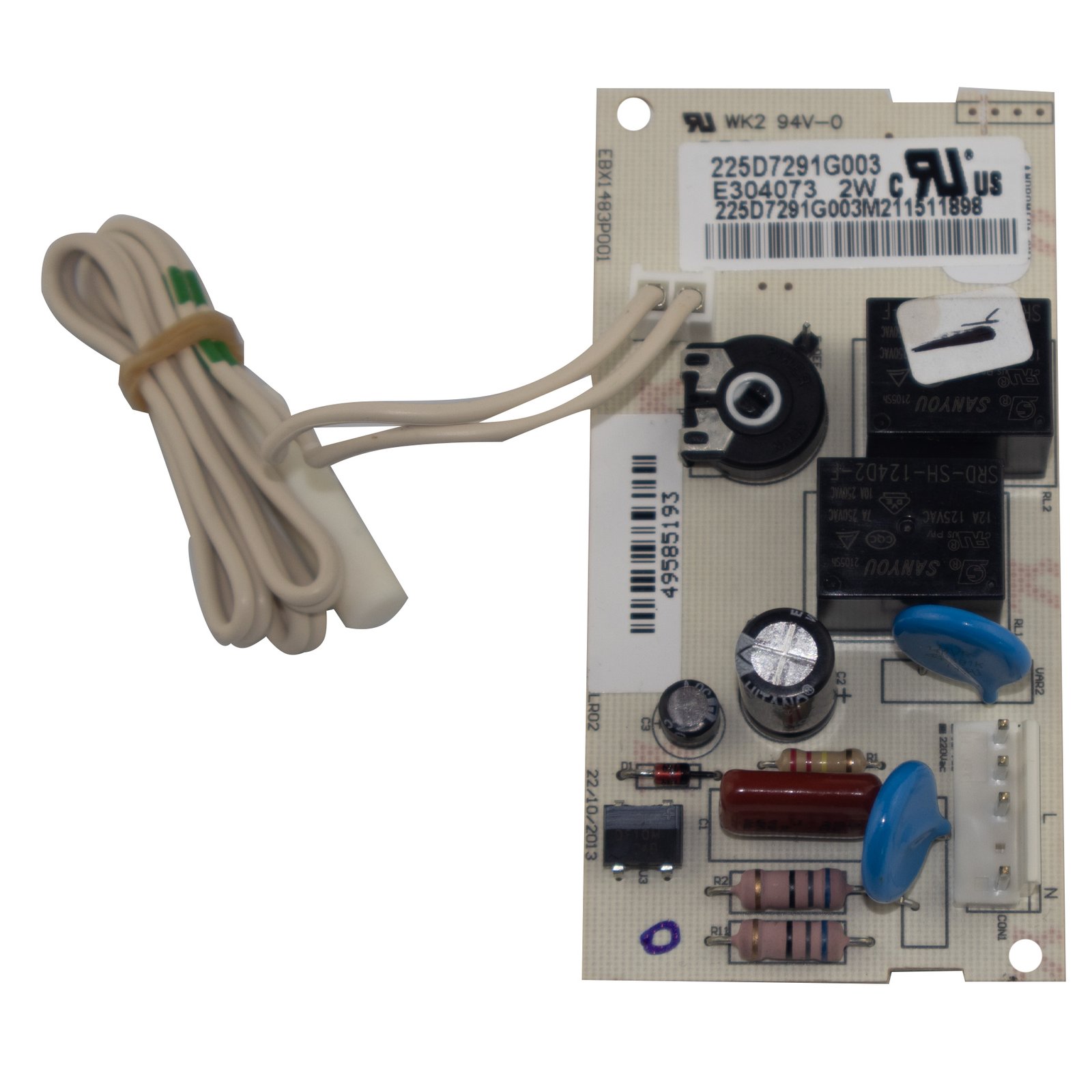 tercera Tarjeta control panel nevera mabe centrales 225D7291G003 Original