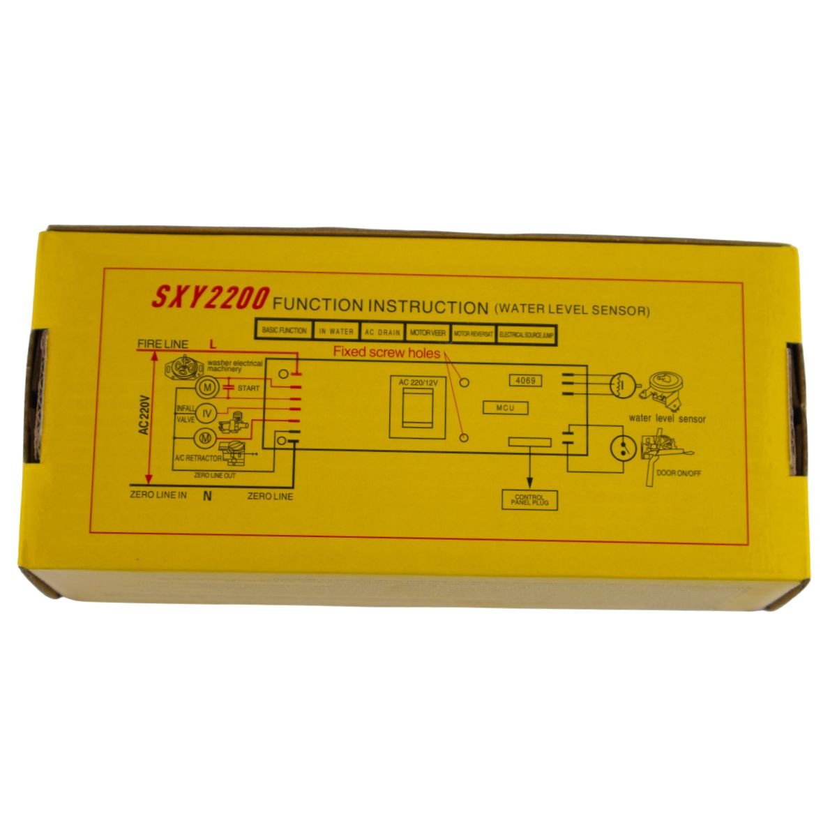 1 Tarjeta control panel amarilla universal para lavadoras