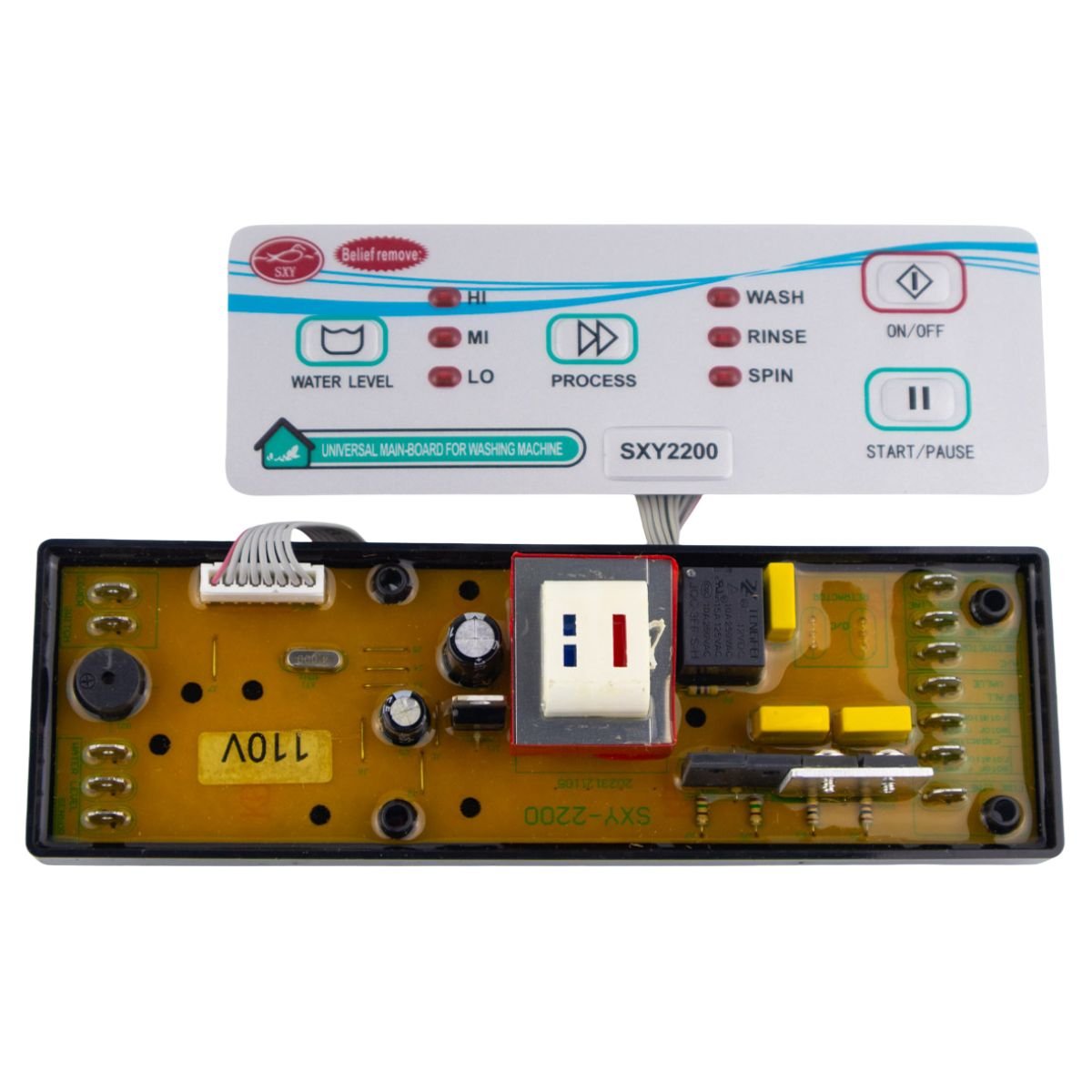 3 Tarjeta control panel amarilla universal para lavadoras