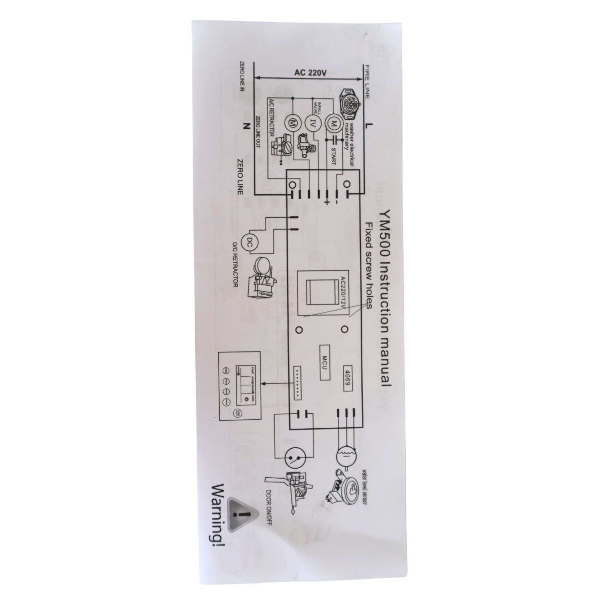 Tarjeta control panel Universal para lavadoras digitales YM500