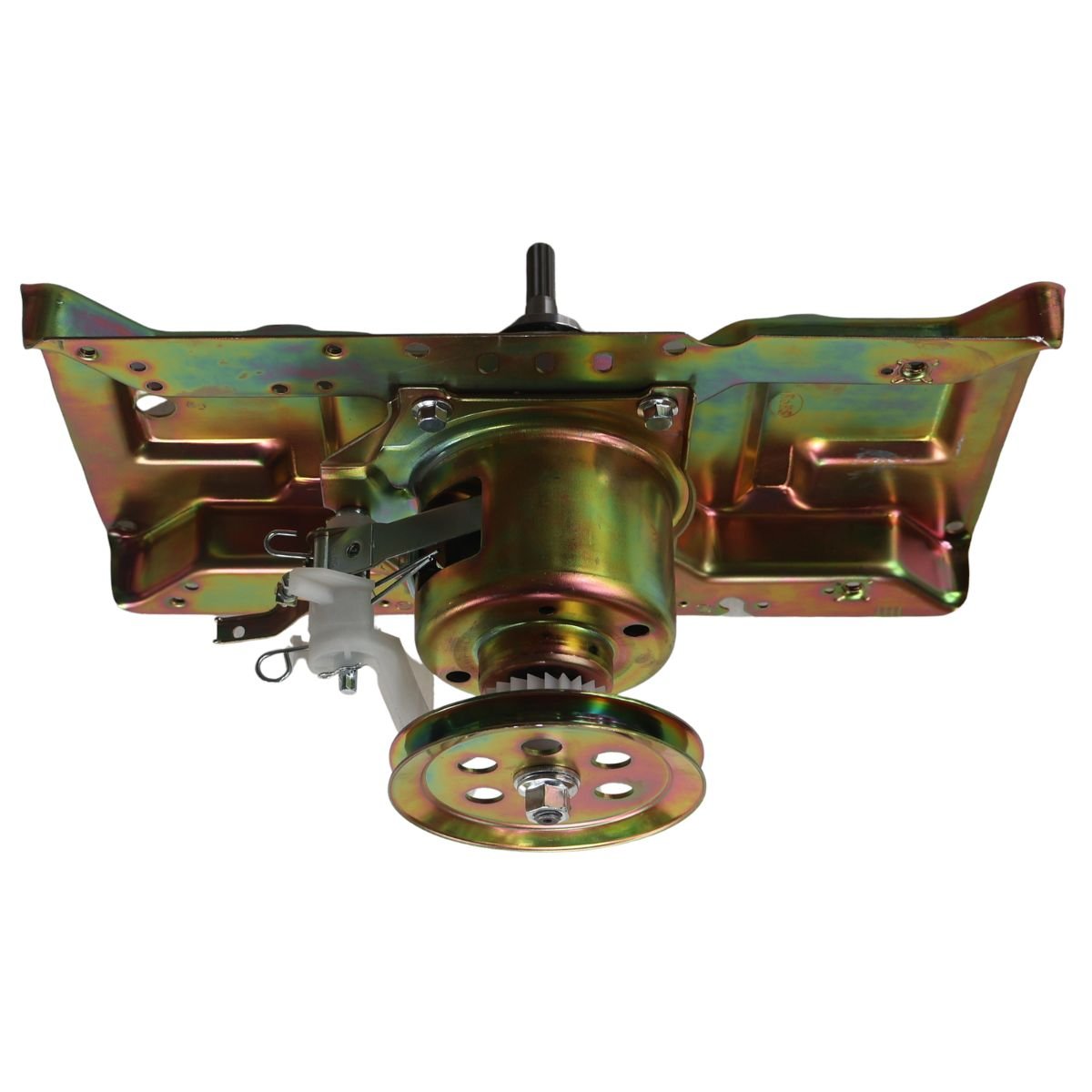 Transmision cuello alto lata dorada 8 huecos 6 tornillos Whirlpool, Electrolux, Challenger, Kalley, Abba, entre otras