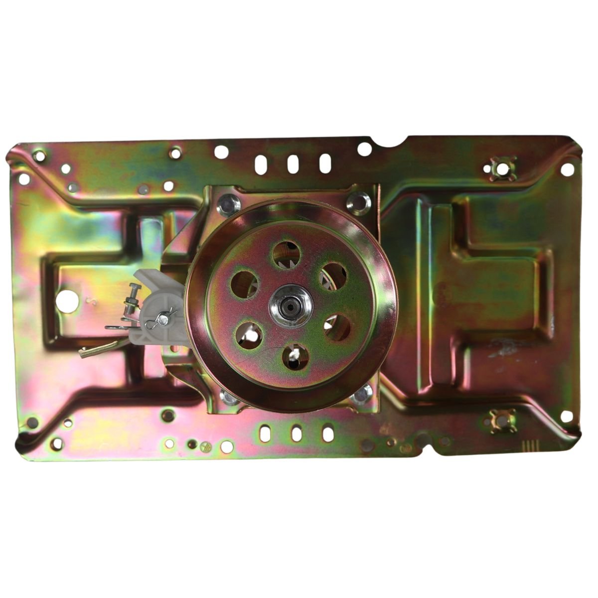 Transmision cuello alto lata dorada 8 huecos 6 tornillos Whirlpool, Electrolux, Challenger, Kalley, Abba, entre otras