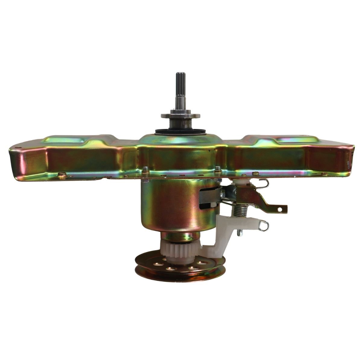 Transmision cuello alto lata dorada 8 huecos 6 tornillos Whirlpool, Electrolux, Challenger, Kalley, Abba, entre otras