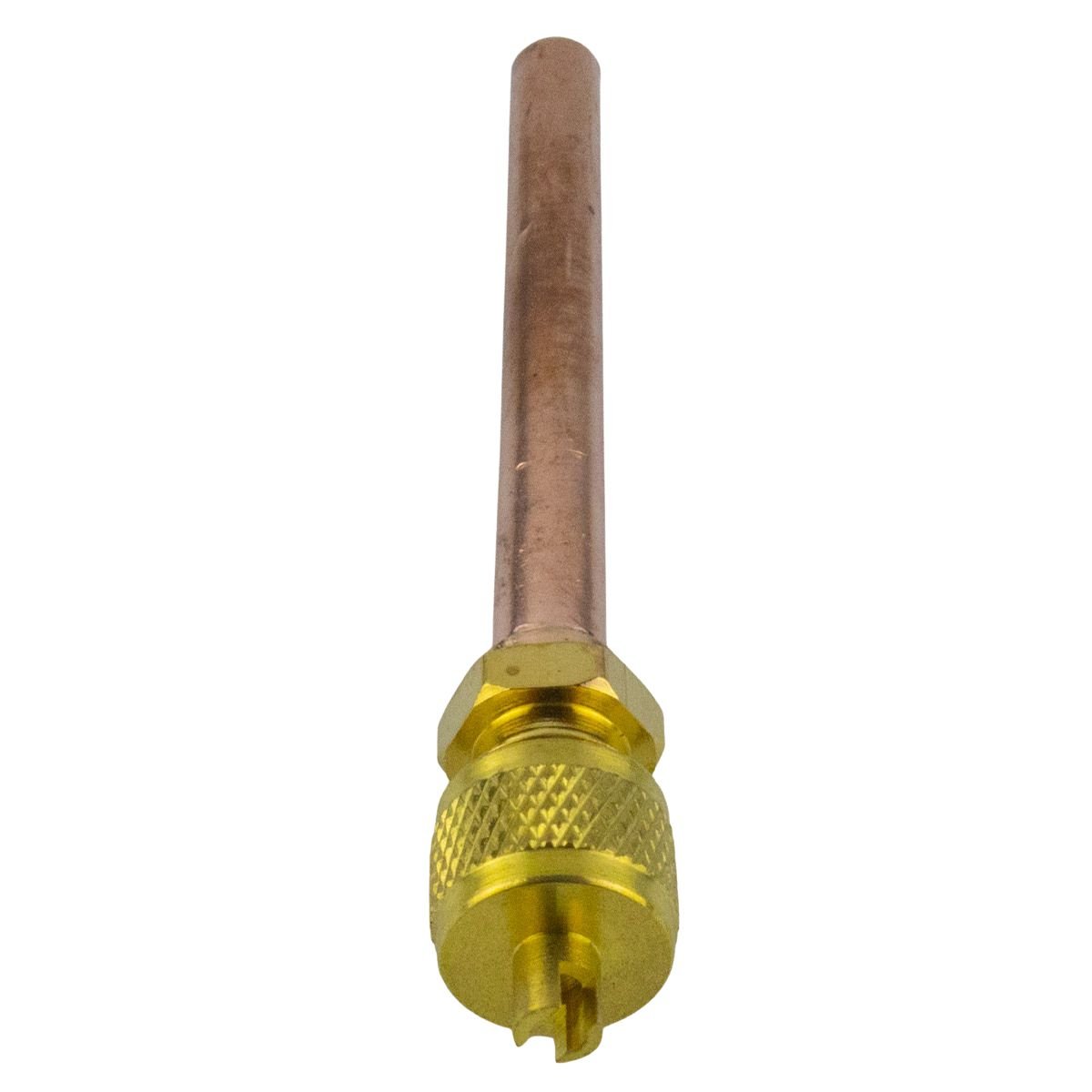 Valvula de carga o gusanillo de 1/4 para refrigeracion