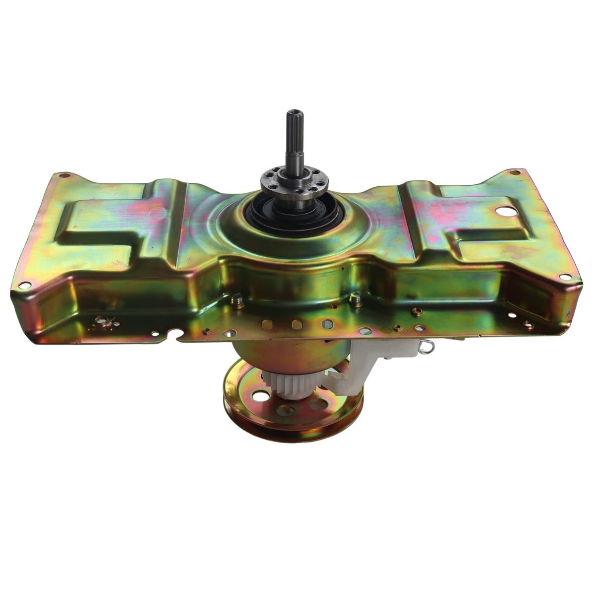 Transmision cuello alto lata dorada 8 huecos 6 tornillos Whirlpool, Electrolux, Challenger, Kalley, Abba, entre otras