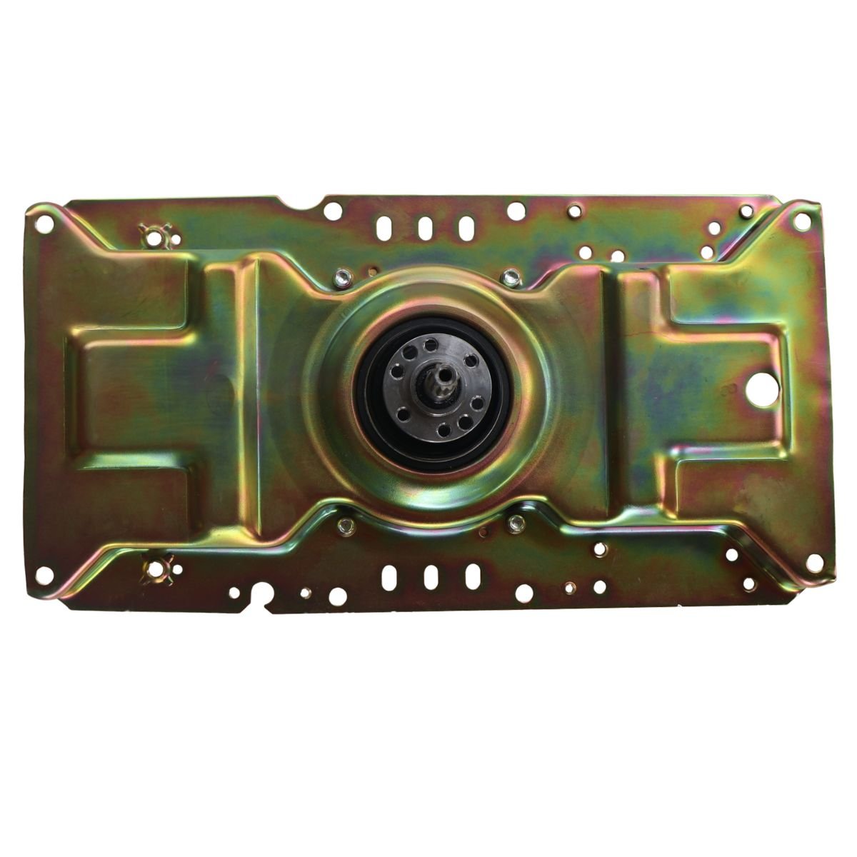 Transmision cuello alto lata dorada 8 huecos 6 tornillos Whirlpool, Electrolux, Challenger, Kalley, Abba, entre otras